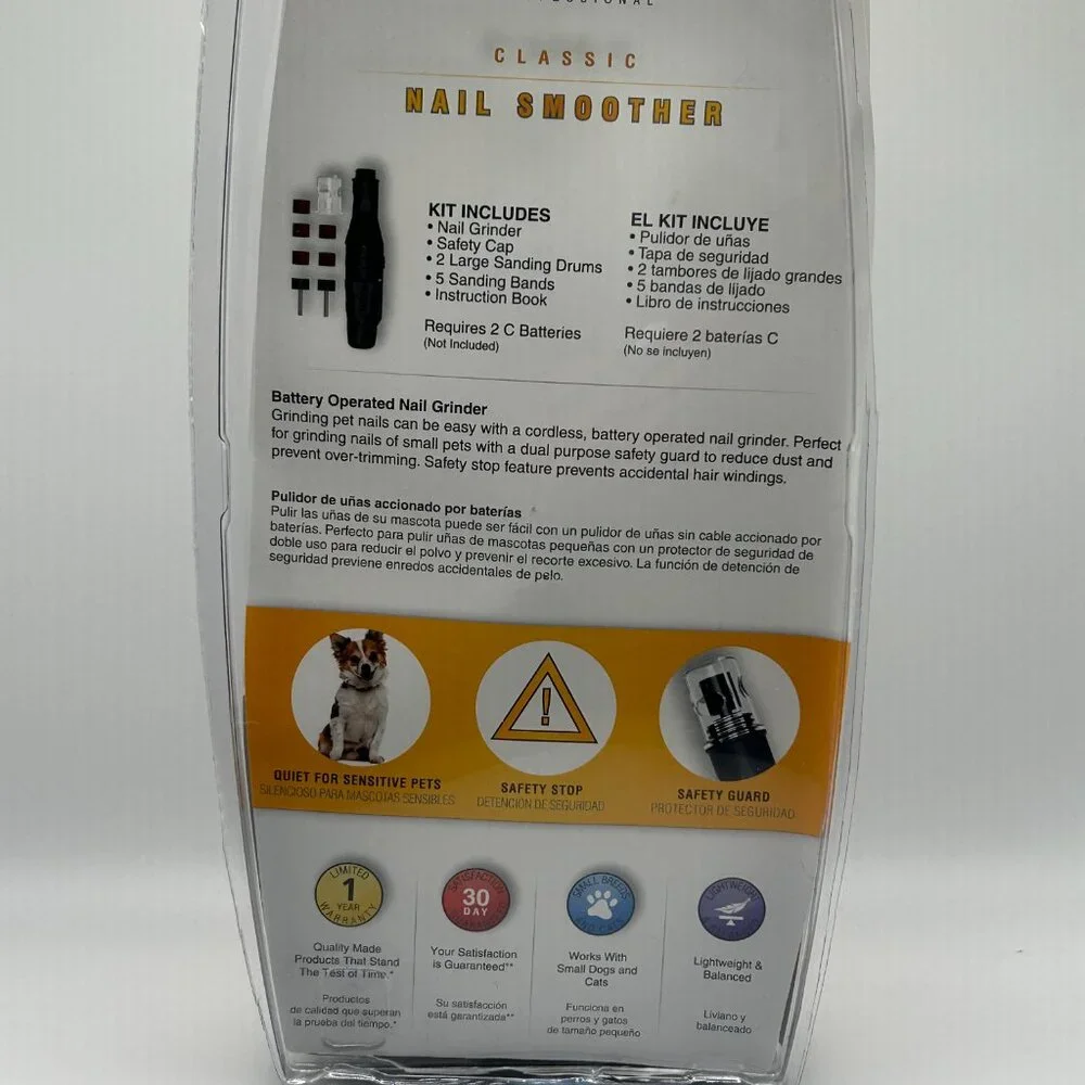 Wahl Professional Classic Pet Nail Smoother Grooming Tool Grinder Kit 9-Pieces